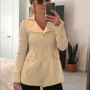 Nanette Lepore cream coat size XS